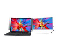 Docooler Écran d'extension pour ordinateur portable de 15,4 pouces - FHD 1920 x 1080 IPS - Double écran - Design pliable - Plug and Play - Pour ordinateurs portables de 15,6 à 17,3 pouces