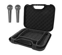 Docooler Étui de Transport pour Microphone, adapté à la Conception de Poignée Portable, Berceau en Mousse Détachable, Sac de Rangement pour Micro Voyage