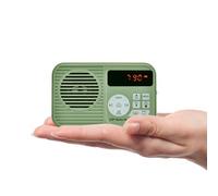 Docooler HanRongDa HRD-231 Radio FM portable, haut-parleur BT sans fil, carte TF, lecteur de musique, radio multifonction avec lumière LED, prise casque 3,5 mm, type C, rechargeable, sortie USB