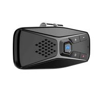 docooler Haut-parleur monté sur pare-soleil de voiture avec clip arrière BT kit mains libres pour voiture avec microphone haut-parleur à clipser récepteur audio de voiture adaptateur de musique sans