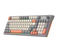 Docooler K98 Clavier sans fil 2,4 G 98 touches BT Clavier mécanique rétroéclairé Clavier rechargeable avec contrôle du volume pour ordinateur/PC