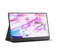 docooler Moniteur portable de 15 pouces FHD1080P IPS Moniteur de jeu Double haut-parleur intégré Écran externe avec grand affichage à 170° pour ordinateur portable/PC/smartphone