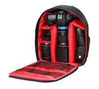 Docooler Sac à dos pour appareil photo (sac de camping imperméable et antichoc) Rouge
