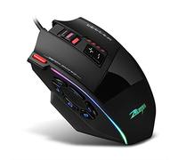 Docooler Souris de Jeu Filaire Zelotes C-13 13 Touches de Programmation Ceinture légère réglable 10000DPI RGB Mémoire intégrée de 128 KO Mécanisme de contrepoids intégré
