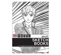 Docrafts Artiste Lot de 3 carnets de croquis A4 - Pour dessin, croquis, gribouillage, écriture et scrapbooking avec supports mixtes, stylo, encre, peinture et plus encore