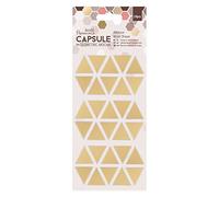 Docrafts Papermania formes adhésives en miroir (30 pièces) - Triangles - Capsule - geometric mocha, doré 0.1 x 2.0 x 1.8 cm Or
