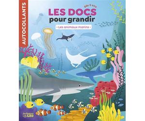 Docs pour grandir anim. marins - Aurélie Desfour - Lito - broché - Document jeunesse
