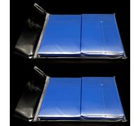 docsmagic.de 2 x 100 Double Mat Blue Card Sleeves Standard Size 66 x 91 - Bleu - Pochettes - PKM MTG