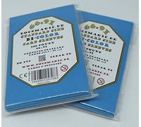 docsmagic.de 200 Premium Bi-Color Card Sleeves Mat Light Blue/Black Standard Size 66 x 91 Pochettes Bleu Clair Noir