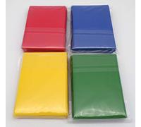 docsmagic.de 4 x 60 Double Mat Card Sleeves Small Size 62 x 89 - Blue Green Red Yellow - YGO - Mini Pochettes