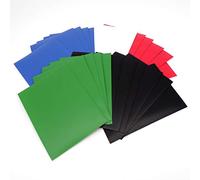 docsmagic.de 5 x 100 Mat Card Sleeves Standard Size 66 x 91 - Black Blue Green Red White - Pochettes - PKM - MTG