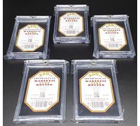 docsmagic.de 5 x Magnetic Card Holder Clear 260 PT UV Safe- Porte-Carte magnétique