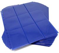 docsmagic.de 50 18-Pocket Pages Dark Blue - Sideloading - 11 Holes - MTG PKM YGO - Feuilles Bleu Foncé