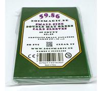docsmagic.de 60 Double Mat Green Card Sleeves Small Size 62 x 89 - Vert - Mini Pochettes - YGO