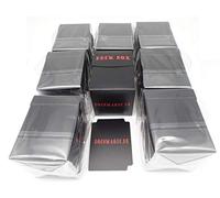 docsmagic.de 8 x Deck Box Big (100+) Black + Card Divider - Boite Noir - PKM - YGO - MTG
