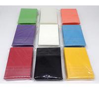 docsmagic.de 9 x 60 Double Mat Card Sleeves Small Size 62 x 89 - Black Red White Yellow Clear Light Blue Light Green Purple Orange - YGO - Mini Pochettes