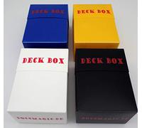 docsmagic.de Deck Box Mix - Black, White, Blue, Yellow - 4 Count - PKM - YGO - MTG