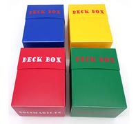 docsmagic.de Deck Box Mix - Blue, Green, Red, Yellow - 4 Count - PKM - YGO - MTG