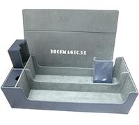 docsmagic.de Premium 2-Row Trading Card Storage Box Blue + Trays & Divider - MTG PKM YGO - Boîte de Rangement Bleu