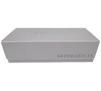 docsmagic.de Premium 2-Row Trading Card Storage Box Silver + Trays & Divider - MTG PKM YGO - Boîte de Rangement Argent
