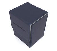 docsmagic.de Premium Magnetic Flip Box (80) Dark Blue + Deck Divider - MTG PKM YGO - Boite Bleu Foncé