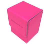 docsmagic.de Premium Magnetic Flip Box (80) Pink + Deck Divider - MTG PKM YGO - Boite Rose