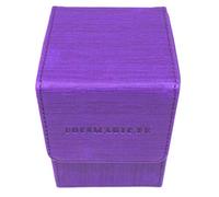 docsmagic.de Premium Magnetic Flip Box (80) Purple + Deck Divider - MTG PKM YGO - Boite Pourpre