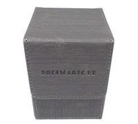 docsmagic.de Premium Magnetic Flip Box (80) Silver + Deck Divider - MTG PKM YGO - Boite Argent