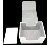 docsmagic.de Premium Magnetic Sideflip Box 100 White + Deck Divider - MTG - PKM - YGO - Boite Blanc
