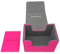 docsmagic.de Premium Magnetic Sideflip Box 80 Pink + Deck Divider - MTG - PKM - YGO - Boite Rose