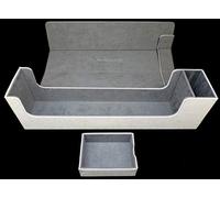 docsmagic.de Premium Magnetic Tray Long Box White Large - Card Deck Storage - Boite Blanc