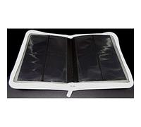 docsmagic.de Premium Pro-Player 4-Pocket Zip-Album White - 160 Card Binder - MTG - PKM - YGO - Fermeture éclair Blanc
