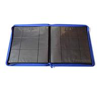 docsmagic.de Pro-Player 12-Pocket Playset Zip-Album Dark Blue - 480 Card Binder - MTG - PKM - YGO - Fermeture éclair Bleu Foncé