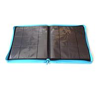docsmagic.de Pro-Player 12-Pocket Playset Zip-Album Light Blue - 480 Card Binder - MTG - PKM - YGO - Fermeture éclair Bleu Clair