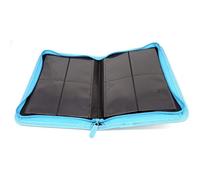 docsmagic.de Pro-Player 4-Pocket Zip-Album Light Blue - 160 Card Binder - MTG - PKM - YGO - Fermeture éclair Bleu Clair