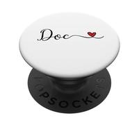 Docteur appréciation - Doc Design avec Un cœur PopSockets PopGrip Adhésif