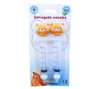 Docteur B - Seringues nasales avec tête d'ourson en silicone, 10 mL pour lavage nasal par irrigation