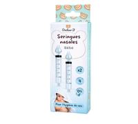 Docteur B - Seringues nasales pour bébé, 10 ml, 2 seringues à embout souple en silicone, Sans BPA, Nettoyeur de nez, Hygiène nasale, Dispositif de rinçage