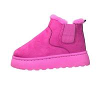 Docteur Bottes S Basses pour Femmes Chaudes et Confortables Bottes d'Hiver en Laine Véritable pour le Confort et la Chaleur Bottes Bottes Bottes de Neige Mini 36, Rose chaude., 44 EU