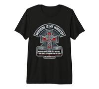 Docteur chrétien, la médecine est Mon ministère. Bible Verset Medical T-Shirt Haut de Gamme
