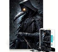 Docteur de la peste à l'œil Brillant Puzzle de 1000 pièces pour Adultes Jeu de réflexion Intelligent Activité à la Maison Découpe Lisse Surprise de Noël (50x75cm)