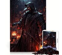 Docteur de la peste avec lanternes Puzzle de 1000 pièces pour Adolescents Stimule la mémoire Attente et Calme Assemblage Surprise chaleureuse (50x75cm)