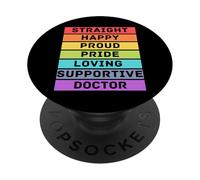 Docteur Droit Heureux Fier fierté Aimant Soutien docteurs PopSockets PopGrip Adhésif