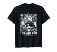 Docteur en lumière Thomas Von Aquin, Sagesse catholique T-Shirt Graphique avec Valeur