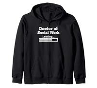 Docteur en Travail Social drôle Chargement étudiant en Travail Social Sweat à Capuche