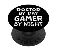 Docteur Le Jour, Joueur la Nuit PopSockets PopGrip Adhésif