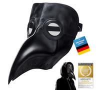 Docteur Pest Masque à Bec Masque Corbeau Oiseau Cosplay Steampunk Docteur Peste Halloween & Carnaval en cuir PU (Masque à bec)
