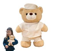 Doctor Bear, Soft Cute Bears Toy 11.81x7.87x2.76 inches Functional Plush Nurse, Doctor Uniform Toy for Kids, Nursery Decor, Christmas Birthday Gift, Friends, Baby Bedrooms