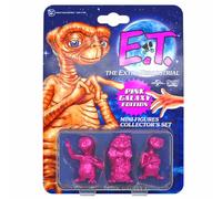 Doctor Collector E.T. l’Extraterrestre, Set de Mini-Figurines Pink Galaxy en Édition Limitée, Coffret de 3 Personnages en PVC de 5 cm