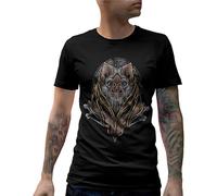 Doctor Li Bat Devil Christmas T Shirts Mens Horror Bones Vampire Gothic Unisex 100% Cotton Short-Sleeve T-Shirts Black XXXL